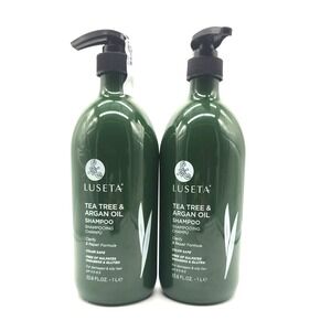 Luseta Tea Tree & Hemp Oil Shampoo 33.8oz Pack of 2 Clarify & Repair Sulfate-Fre